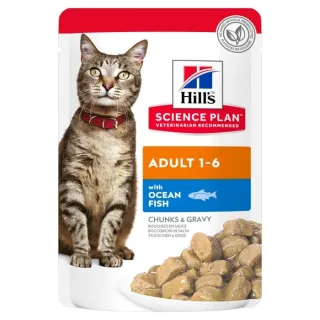 Hrana umeda pentru pisici Hill s Adult cu peste oceanic 85 gr