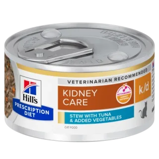 Conserva dietetica pentru pisici Hill s PD Kidney Care K D cu ton 82 gr