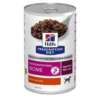 Conserva dietetica pentru caini Hill s PD Gastrointestinal Biome cu pui 370 gr