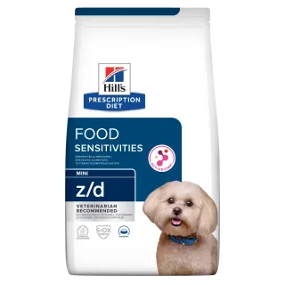 Hrana dietetica pentru caini Hill s PD Food Sensitivities Mini Adult Z D 6 kg