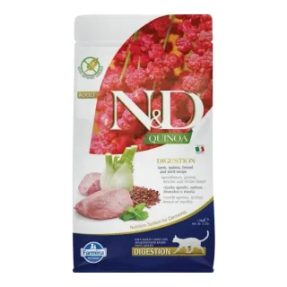 Hrana uscata pentru pisici ND Quinoa Digestion cu miel  fenicul 1,5 kg