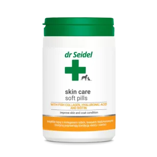 Supliment dermatologic pentru caini  pisici Dr. Seidel Skin Care Softpills 225 gr