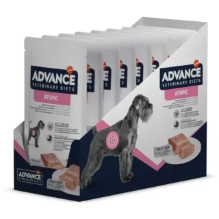 Set 8 buc x 150 gr Hrana dietetica pentru caini Advance Atopic Derma Care