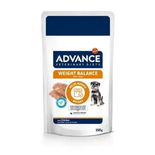 Set 8 buc x 150 gr Hrana dietetica pentru caini Advance Weight Balance