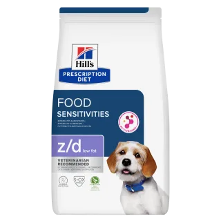 Hrana dietetica pentru caini Hill s PD Food Sensitivities Z D Low Fat 3 kg