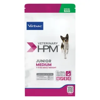 Hrana uscata pentru caini Virbac HPM Junior Special Medium 12 kg
