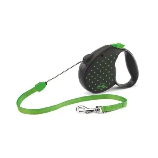 Lesa retractabila cu fir Flexi Verde M 5 m   25 kg