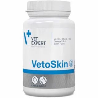 Supliment pentru caini  pisici VetoSkin Twist Off 90 capsule