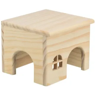 Casuta din lemn pentru hamsteri Trixie 15 x 15 x 12 cm