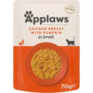 Hrana umeda pentru pisici Applaws cu pui  dovleac 70 gr