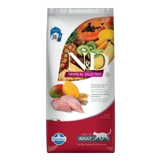 Hrana uscata pentru pisici ND Neutred Tropical Selection cu pui  fructe 1,5 kg