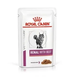 Hrana dietetica pentru pisici Royal Canin Renal Beef 85 g
