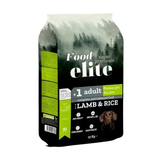 Hrana uscata pentru caini Food Elite Adult cu miel  orez 15 kg