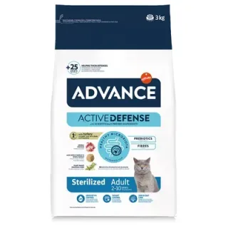 Hrana uscata pentru pisici Advance Sterilised cu curcan 3 kg
