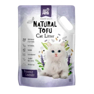 Asternut igienic pentru pisici Mon Petit Ami Tofu cu Lavanda 10L