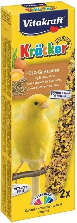 Batoane pentru canari Vitakraft cu ou  seminte 2 buc
