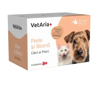 Suplimente VetAria+ Piele  Blana 60 capsule