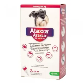 Pipeta antiparazitara pentru caini 10-25 kg Ataxxa ( 3 pipete )