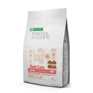 Hrana uscata pentru pisici Grain Freen Nature s Protection Superior Care Red Cats cu hering 1,5 kg