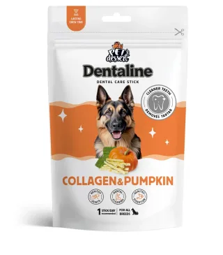 Recompense pentru caini Dentaline Stick Igiena Orala cu colagen  dovleac 100 gr