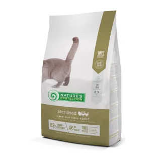 Hrana uscata pentru pisici Nature s Protection Sterilised cu pui 2 kg