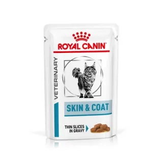 Set 12 buc x 85 gr Hrana dietetica pentru pisici Royal Canin Skin  Coat