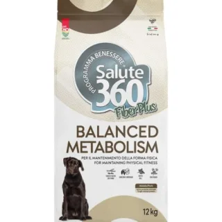 Hrana uscata pentru caini Salute 360 Fiber Plus Balanced Metabolism cu porc, 12 kg
