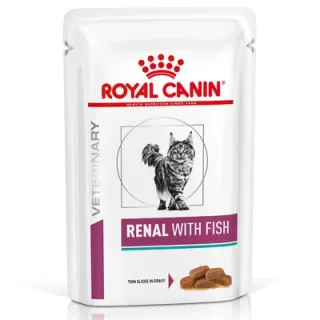 Set 12 buc x 85 g Hrana dietetica pentru pisici Royal Canin Renal Fish