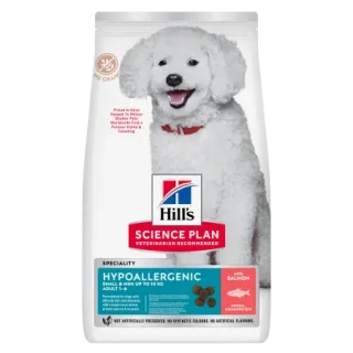 Hrana uscata pentru caini Hill s SP Hypoallergenic Small  Mini cu somon 6 kg