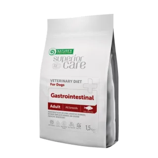 Hrana dietetica pentru caini Nature s Protection Superior Care Veterinary Diet Gastrointestinal, cu peste alb, 1,5 kg