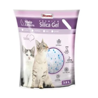 Asternut igienic pentru pisici Silicat Gel Figaro Classic 3,8L
