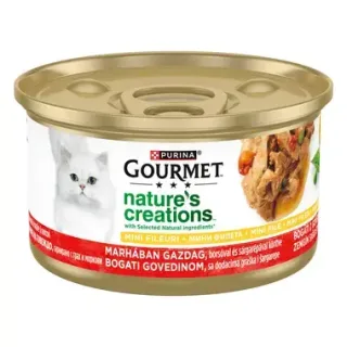 Conserva pentru pisici Gourmet Nature s Creations cu vita 85 gr