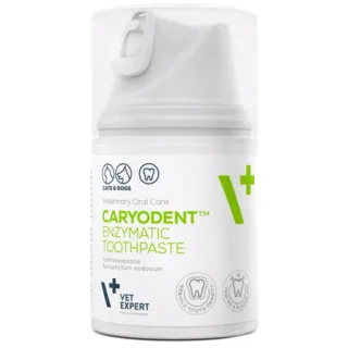 Pasta de dinti ezimatica pentru caini  pisici Vetexpert Caryodent 50 ml