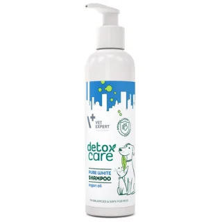 Sampon pentru caini  pisici Vetexpert Detox Care Pure White 250 ml