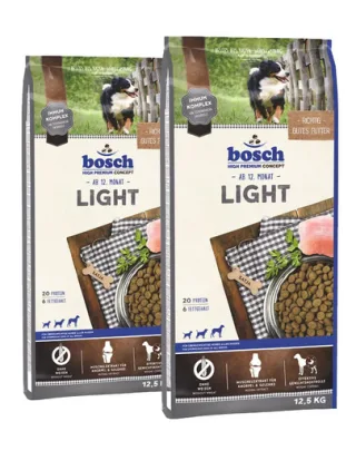BOSCH Light Hrana uscata pentru cainii adulti cu tendinta de ingrasare 25 kg (2 x 12.5 kg)
