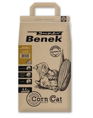 BENEK Super Corn Cat Golden 7 l  Asternut igienic din porumb pentru litiera 4,4 kg