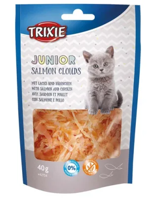 TRIXIE Junior Clouds delicatese pentru pisoi, cu somon, 40 g