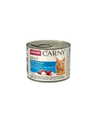 ANIMONDA Carny pisici vită și cod cu pătrunjel rădăcină 200 g