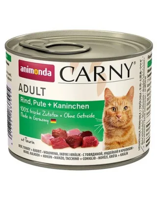 ANIMONDA Carny Adult Vită, Curcan și Iepure 200 g