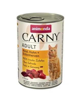 ANIMONDA Carny Adult vită, pui și inimi de rață 400 gr