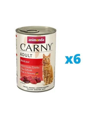 ANIMONDA Carny Adult set cu vita pentru pisica 6 x 400 g