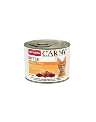 ANIMONDA Carny Kitten Poultry&amp;Beef 200 g Hrana pisoi, cu pasare si vita