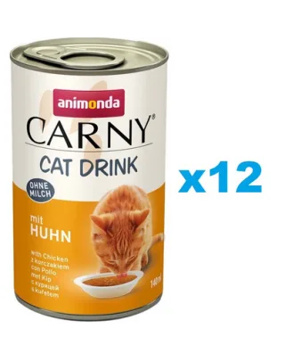 ANIMONDA Carny Cat Drink with Chicken 12x140 ml supa cu pui pentru pisica