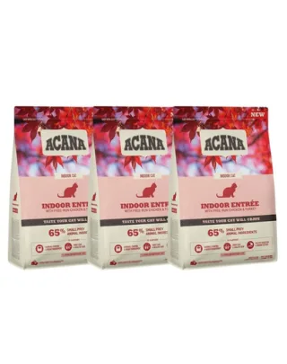 ACANA Indoor Entrée Cat 3x340 g pachet saci hrana pisici