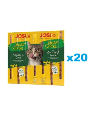 JOSERA JosiCat Meat Sticks batoane cu pui si rata pentru pisici 20x35g