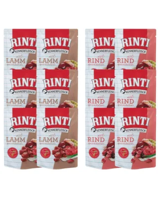 RINTI Kennerfleisch plicuri hrana caini 12x400 g mix arome