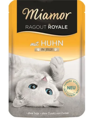 MIAMOR Ragout Royale in Jelly Chicken plic in aspic pentru pisica 100 g cu pui