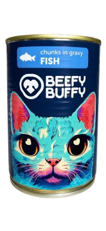 Conserva pentru pisici Beffy Buffy cu peste 415 gr