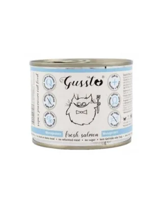 GUSSTO Cat Fresh Salmon SOMON PROASPĂT 200 g