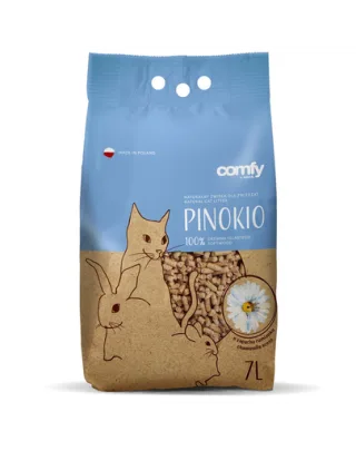 COMFY Pinokio Peleti din lemn pentru litiera, parfum de musetel 7 L